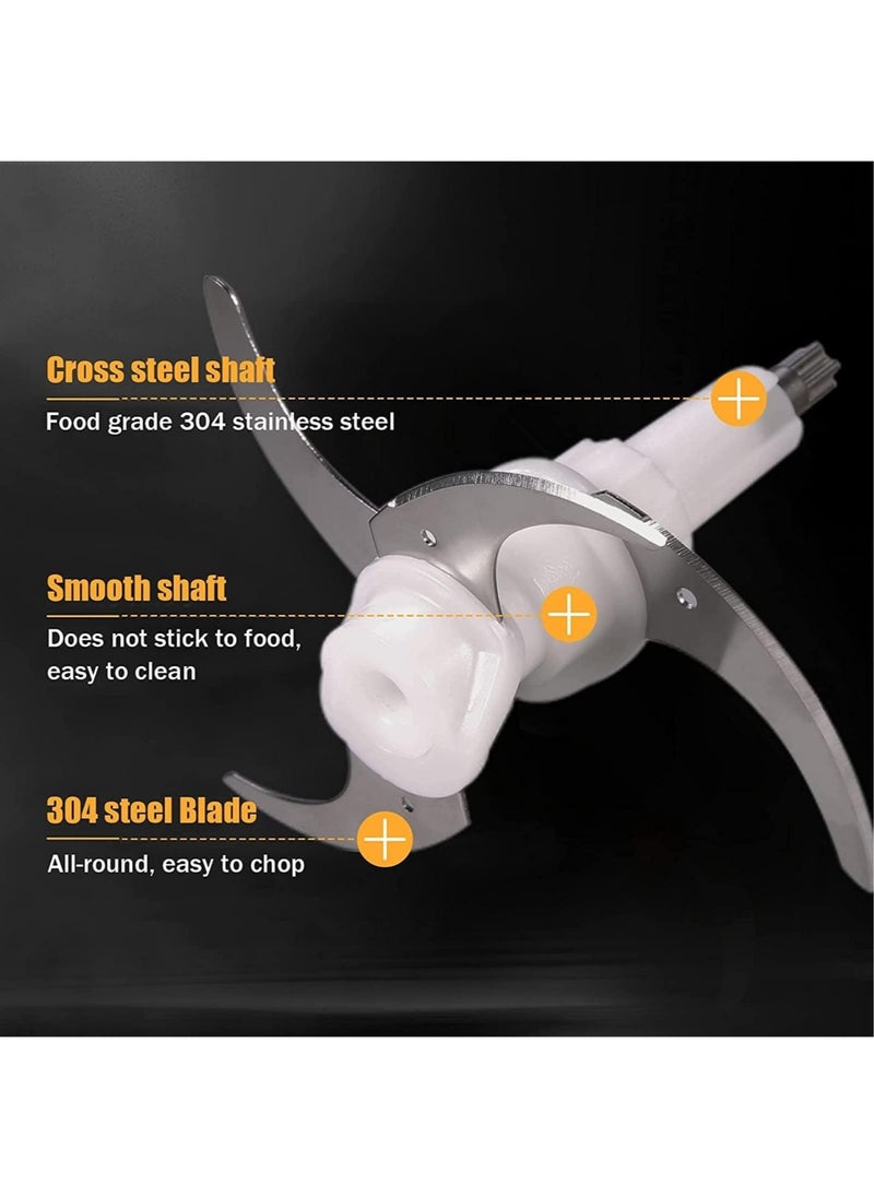 Denx - Durable Electric Stainless Steel Meat Grinder 850W 2 Speeds With 5L Stainless Steel Bowl - Image 1
