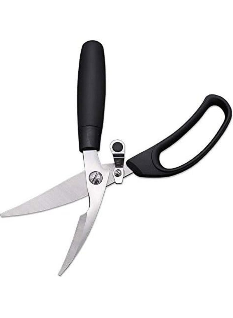 Soft Grip Poultry Shear Black/Silver