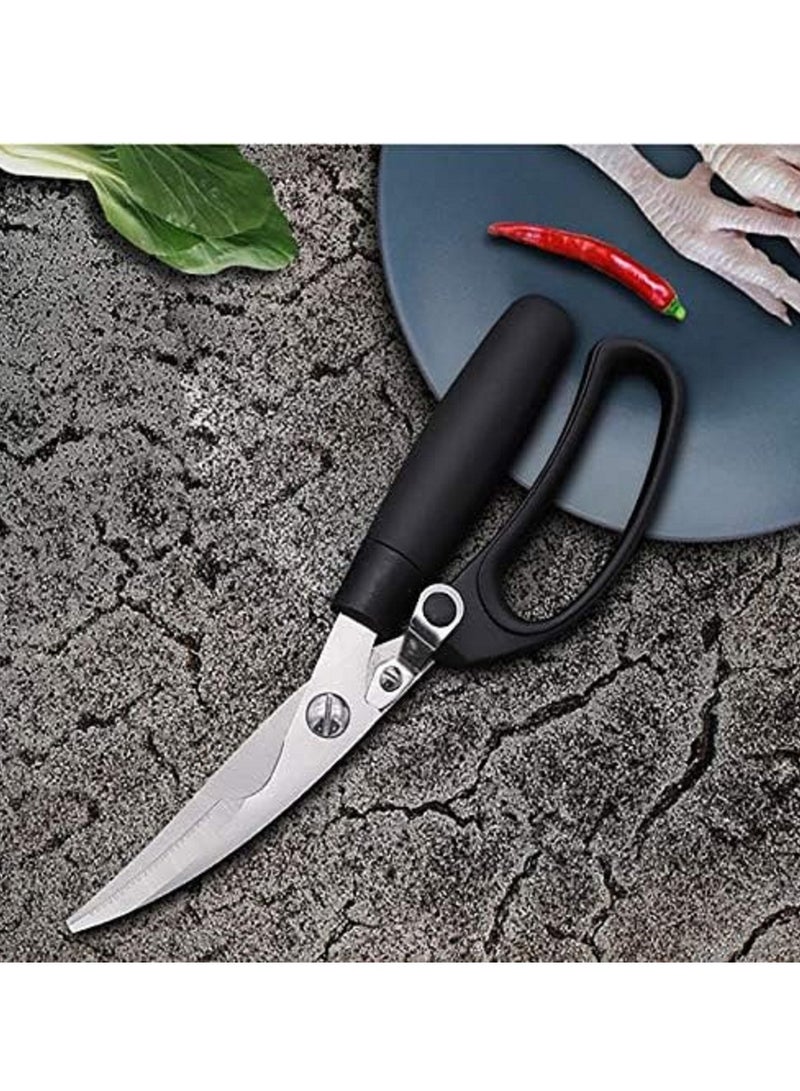 Soft Grip Poultry Shear Black/Silver