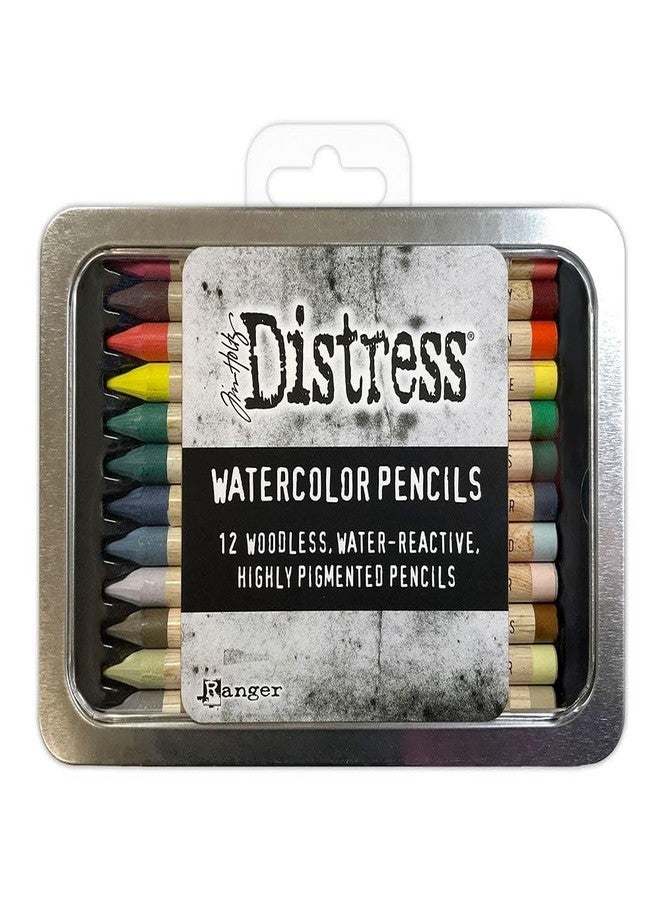 Tim Holtz Ranger Distress Watercolor Pencil 12pc Set 4 TDH83580 - Image 1