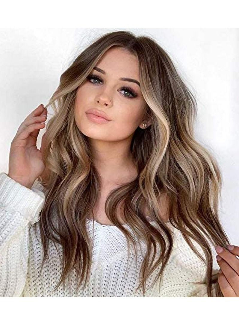 إستيل شعر مستعار مقاوم للحرارة من الألياف الطبيعة يبحث عن شعر مستعار كوسبلاي للاستخدام اليومي للحفلات الاصطناعية لاستبدال شعر مستعار للنساء أزياء شقراء أومبير 8/613 - Image 2