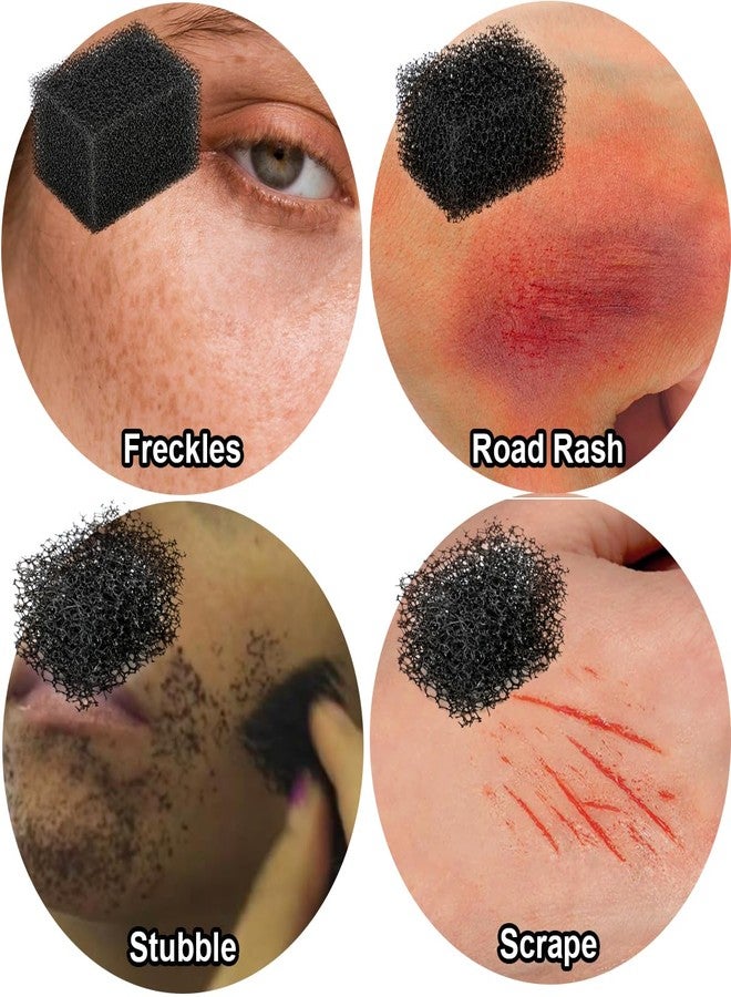 Bowitzki Stipple Sponges-12 pieces, Special Effects Makeup Sponges for Texture, Beard, Freckle,sfx makeup Halloween makeup - Image 2