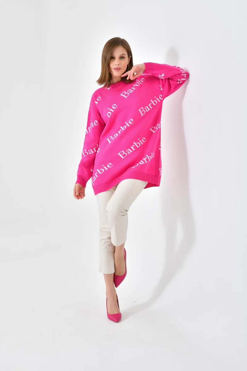 جارمي Ftz Women Barbie Sweater Fuchsia