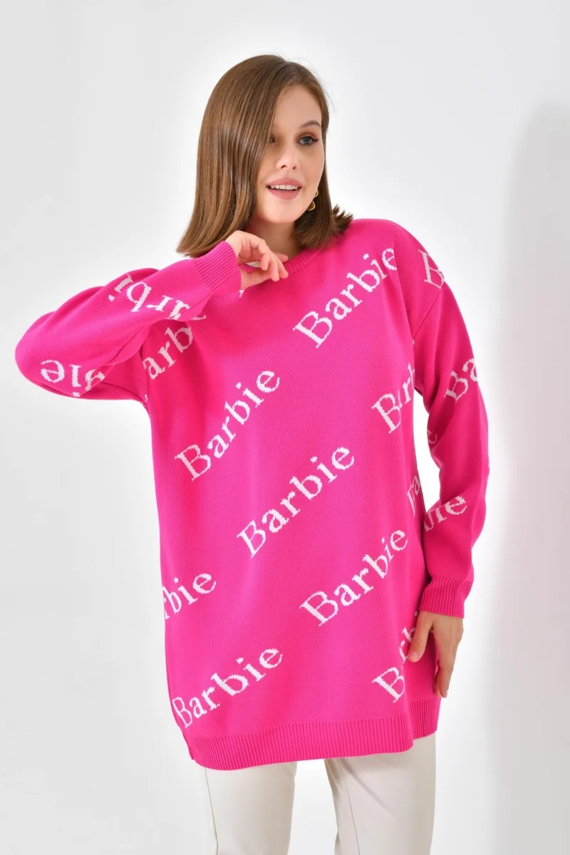 جارمي Ftz Women Barbie Sweater Fuchsia