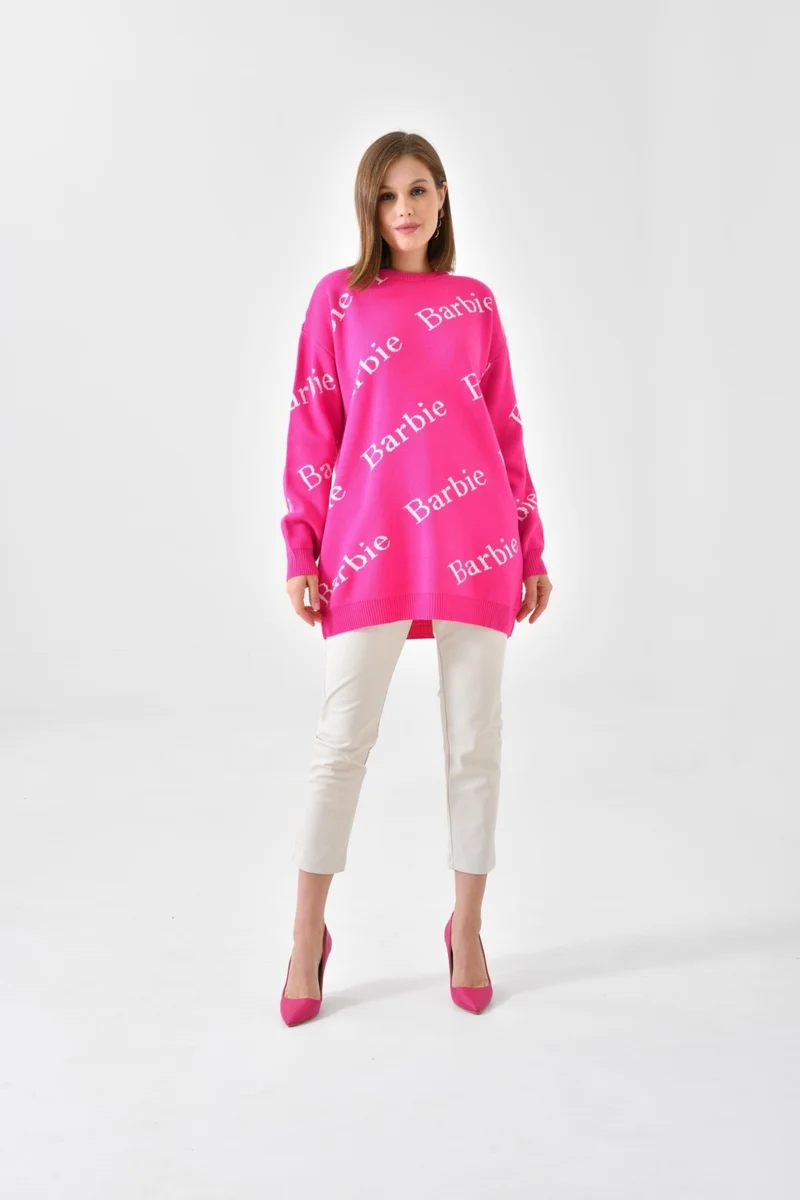 جارمي Ftz Women Barbie Sweater Fuchsia