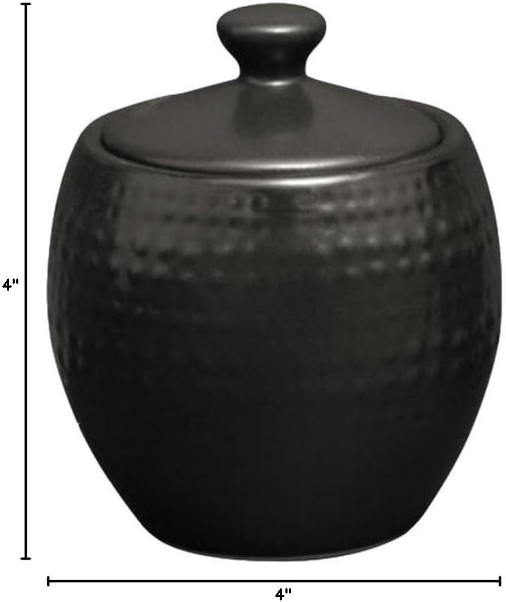 Pfaltzgraff Cambria SugarBowls Black 13oz - Image 4