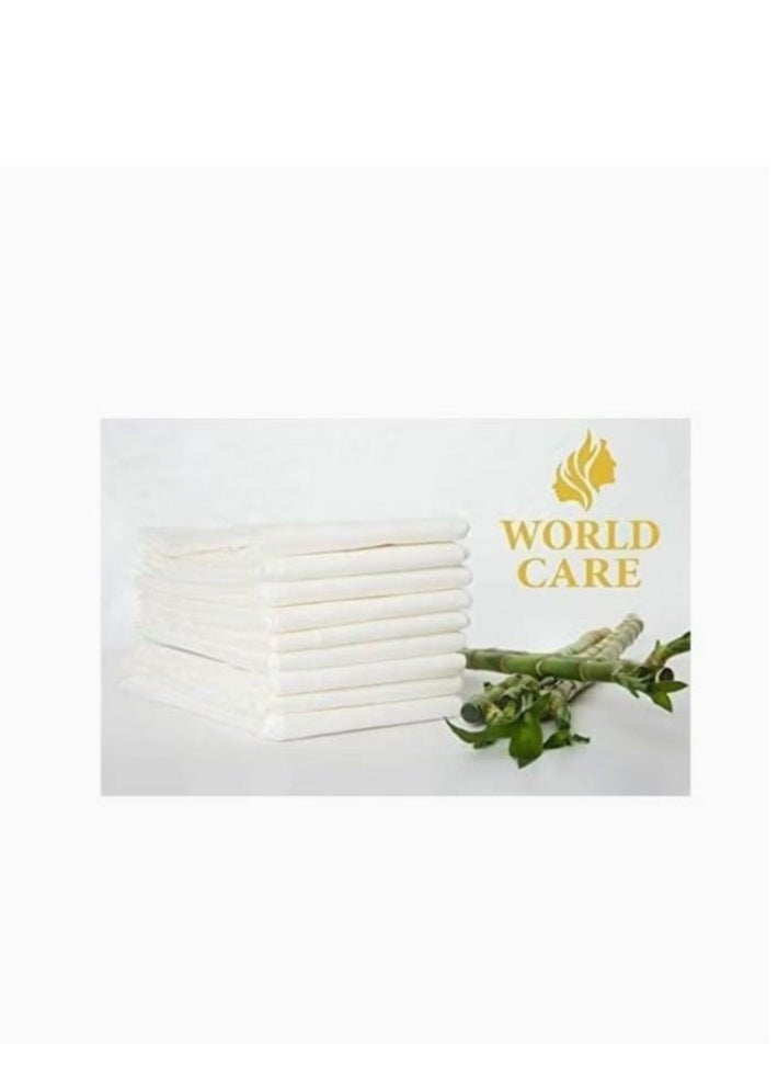 WORLD CARE - One Time Use Towel Size 140X70 Cm Hghly Absorbent Gentle And Soft 25 Pieces - Image 1