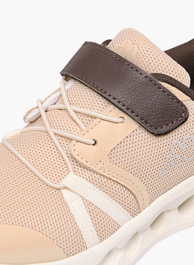 Kappa Boys' Logo Detail Sports Shoes with Hook and Loop Closure  - Image 4