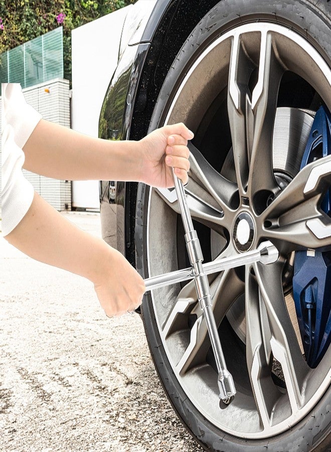 هيدوم مفتاح ربط عالمي قابل للطي من هيدوم، عبوتان، مقاس 14 بوصة، مفتاح ربط متقاطع قابل للطي في 4 اتجاهات، مفتاح ربط منزلق - Image 3