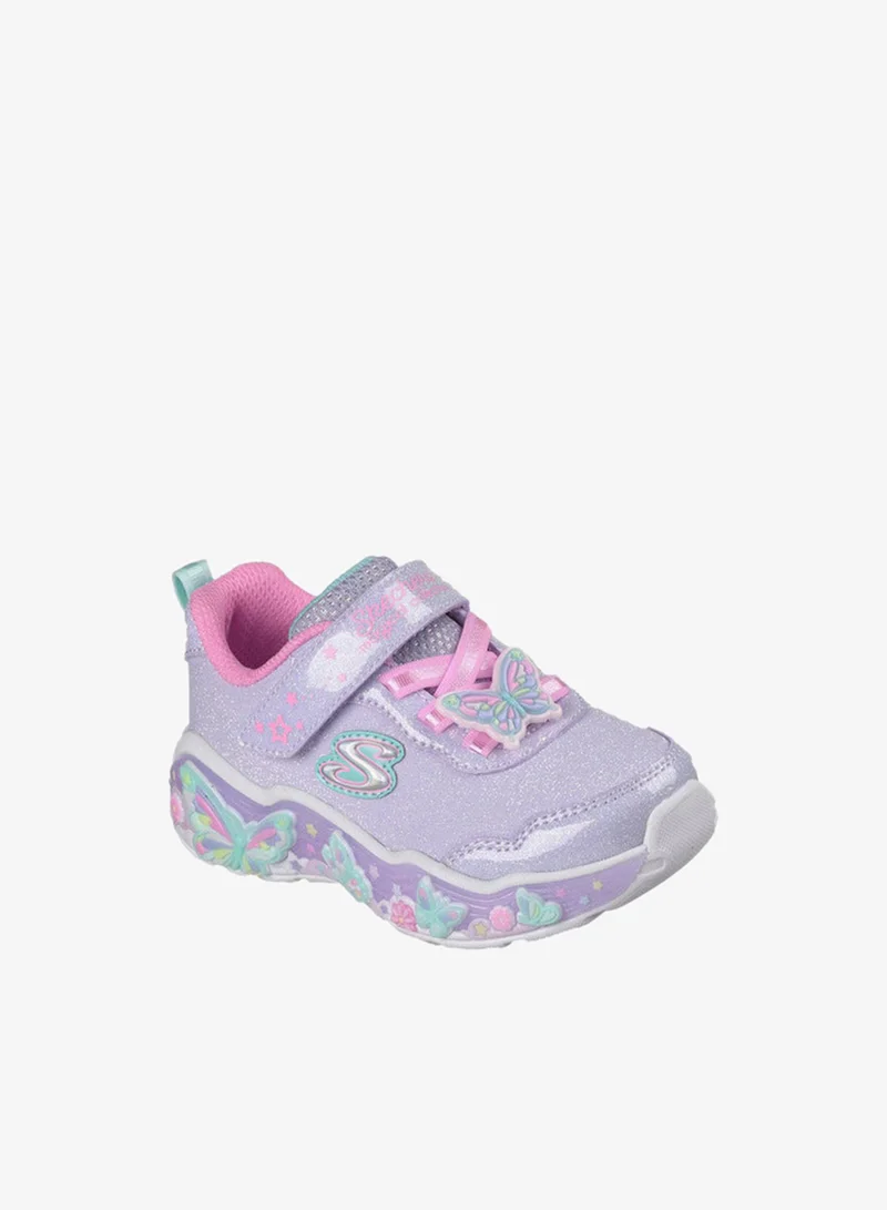 SKECHERS Girls Lil Butterfly Bliss Hook & Loop Sneakers