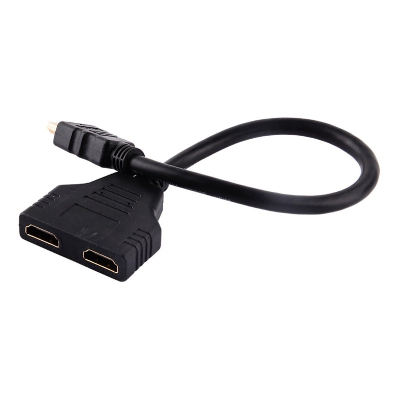1080P HDMI Male To Dual Female 1 to 2 Way Splitter Adapter Cable - Supports 480i to 1080p Resolution for HDTV LCD Monitor Projector - Image 3