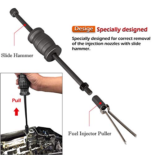 Yoursme Fuel Injector Remover Tool for Ford & Volvo 1.0L 1.5L 1.6L 1.8L 2.0L 2.3L 2.7L 3.5L Replace OE# 310-206, 9997410 - Image 2