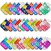 Clanam 30 Pcs Mini Pop Bubble Fidget Toys for Party Favors Small Silicone Pop Keychain Bulk for Goodie Bag Classroom Prizes Stuffers Christmas Valentine Gifts for Kid Students - Image 3
