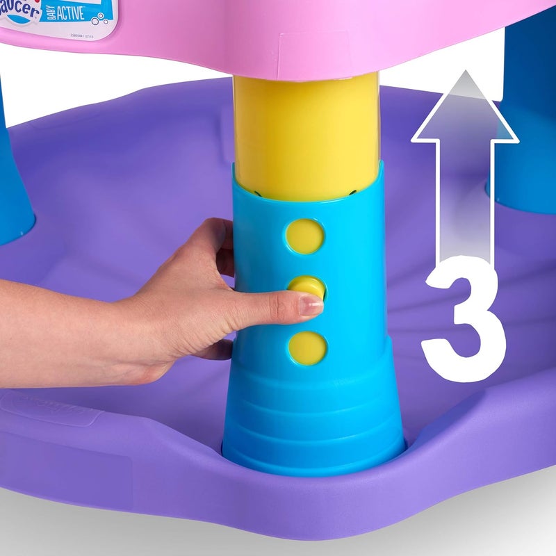evenflo Exersaucer Bouncing Activity Saucer, Sweet Tea Party - Image 4