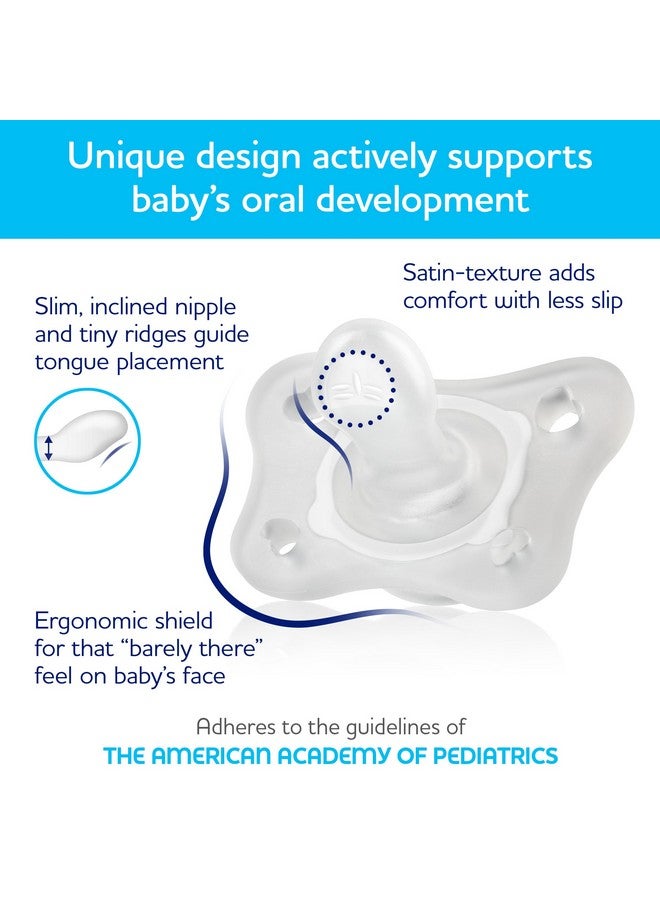 شيكو لهاية تشيكو فيزيوفورما صغيرة من السيليكون الناعم ١٠٠٪، قطعة واحدة، للأطفال من عمر ٠ إلى شهرين | خالية من البيسفينول أ واللاتكس | علبة تعقيم قابلة لإعادة الاستخدام | عبوة من قطعتين - Image 4