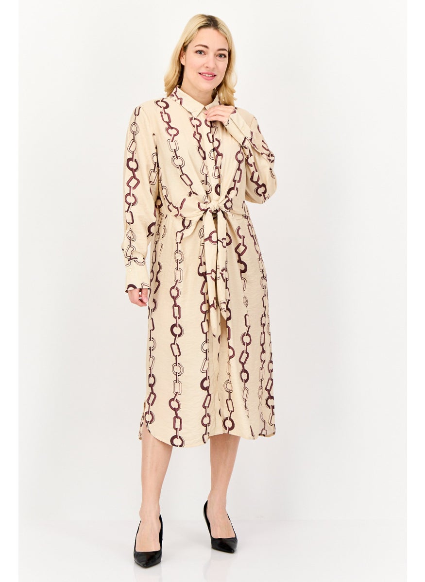 Kathy Ireland Women Allover Print Midi Dress, Multicolor  - Image 1