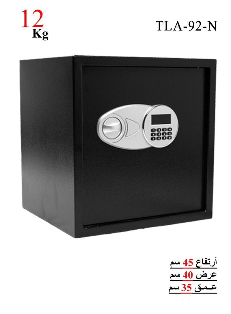 Luxury Fire-Resistant Digital Security Safe With Electronic Number Pad And Lock And Physical  Key 45*40*35 cm - 12 Kg - Image 1