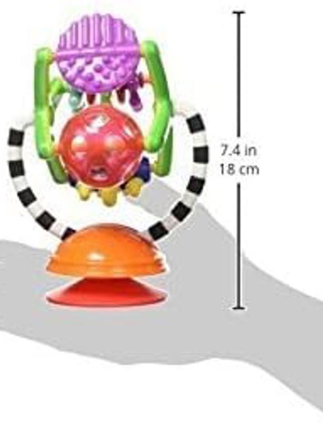 Sassy Teethe & Twirl Sensation Station 2-in-1 Suction Cup High Chair Toy, Developmental Tray Toy for Early Learning, Ages 6+ Months  - Image 2