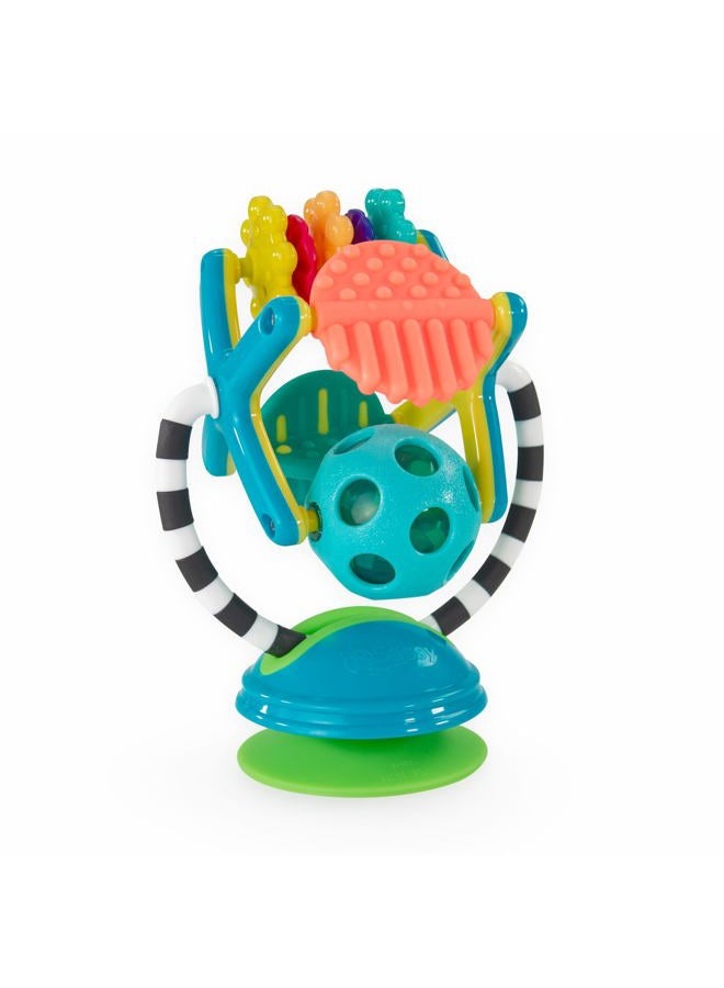 Sassy Teethe & Twirl Sensation Station 2-in-1 Suction Cup High Chair Toy, Developmental Tray Toy for Early Learning, Ages 6+ Months  - Image 1