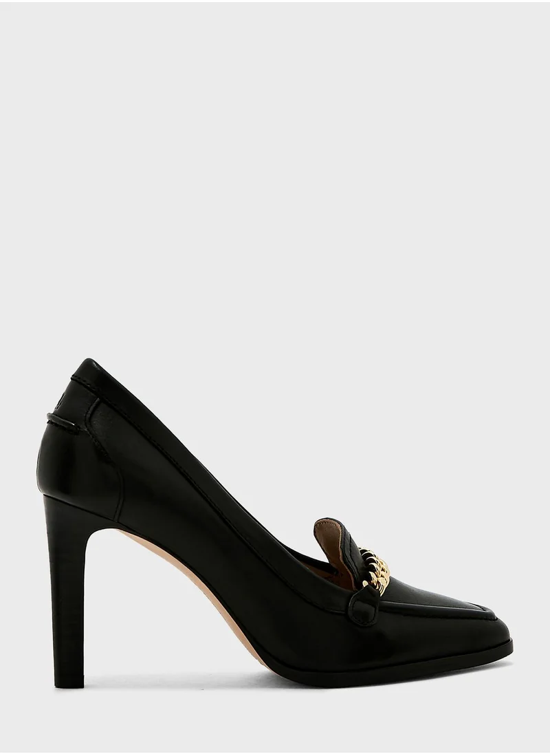 Lauren Ralph Lauren Burnished Calf Ankle Boots