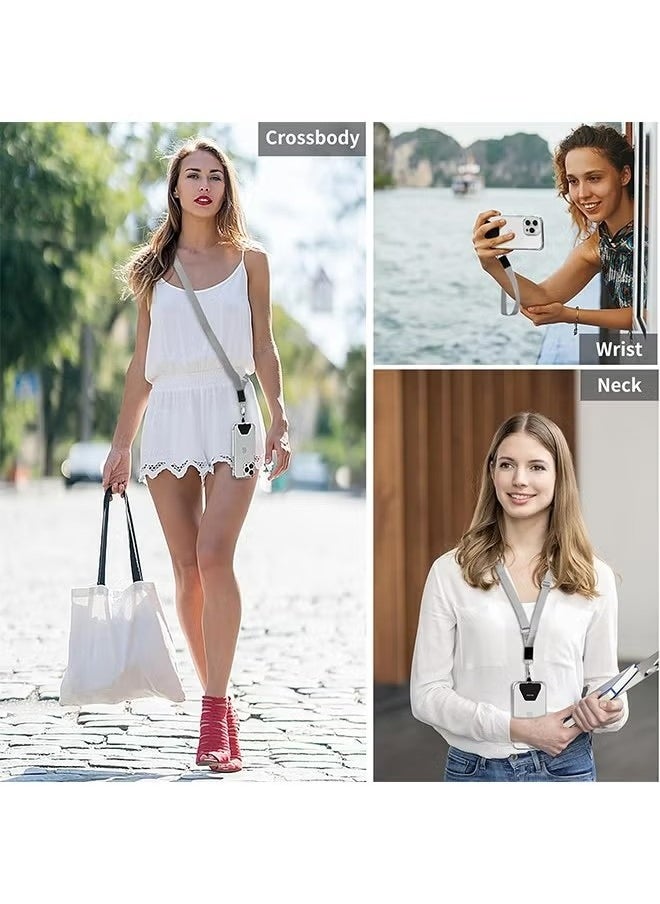 X-level Phone Lanyard, Adjustable Around Neck Lanyard & Wrist Strap Tether Keychain With 1 Sticky Pads, Compatible for All Smartphones iPhone 15/14/13/12 Pro Max  - Image 3