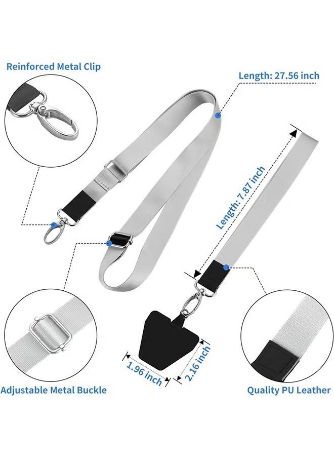 X-level Phone Lanyard, Adjustable Around Neck Lanyard & Wrist Strap Tether Keychain With 1 Sticky Pads, Compatible for All Smartphones iPhone 15/14/13/12 Pro Max  - Image 4