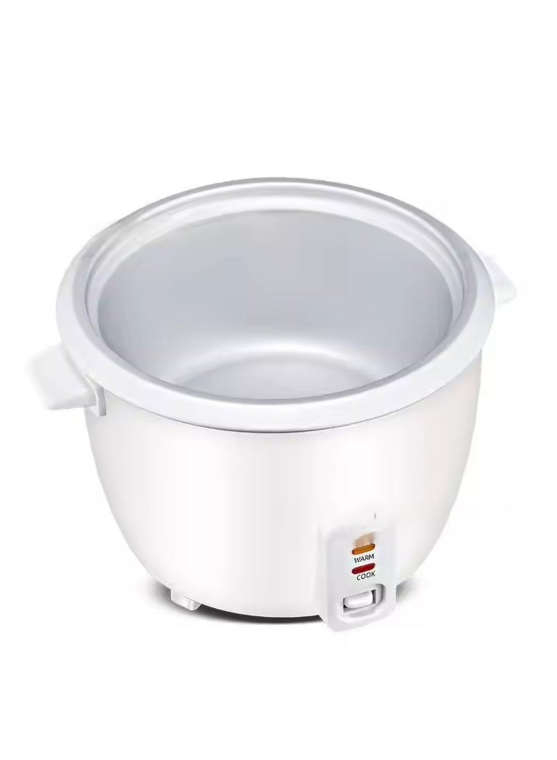 1 Liter 400W Electric Rice Cooker With Non-Stick Inner Pot And Stainless Steel Lid, Includes Warm/Cook And Steam Function/Rice Spoon And Measuring Cup/Perfect For Cooking Rice And Other Grains, Steaming Vegetables.  - Image 3