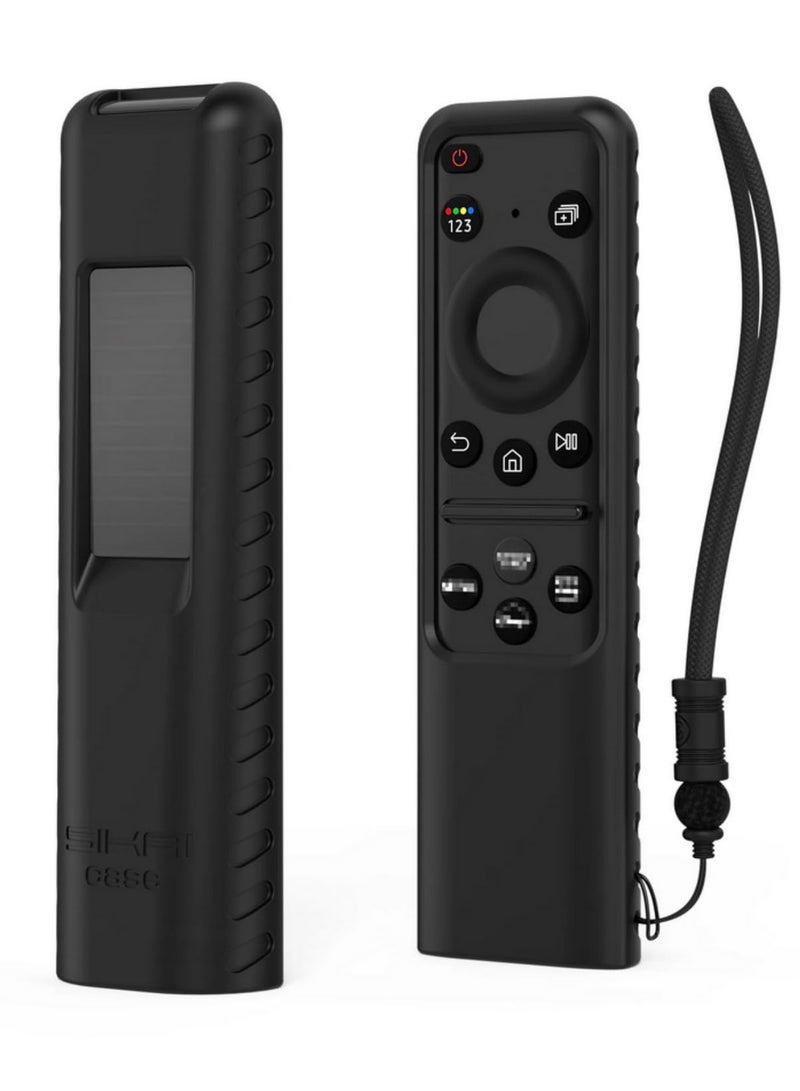 1PCS Silicone Case for Samsung SolarCell 2023 Smart TV Remote (TM2360E BN59-01432A / TM2361E BN59-01439A) - Anti-Lost Protective Cover with Lanyard, Shockproof & Durable - Image 1
