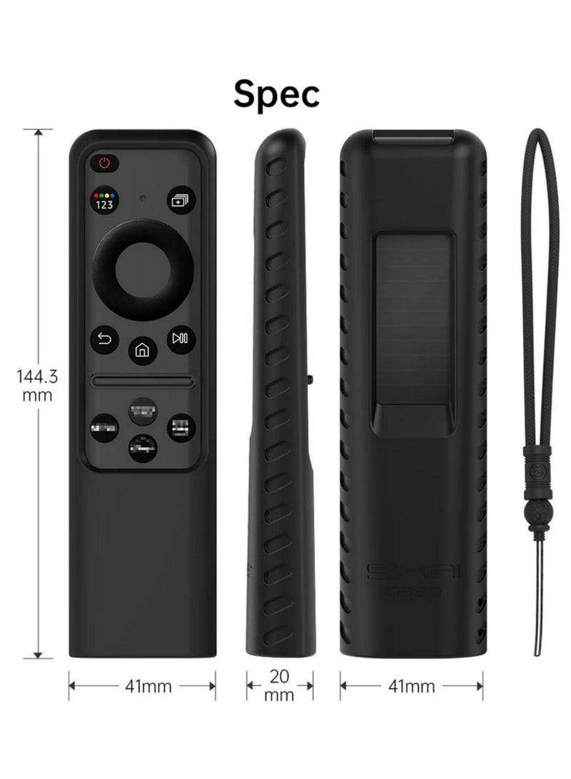 1PCS Silicone Case for Samsung SolarCell 2023 Smart TV Remote (TM2360E BN59-01432A / TM2361E BN59-01439A) - Anti-Lost Protective Cover with Lanyard, Shockproof & Durable - Image 2