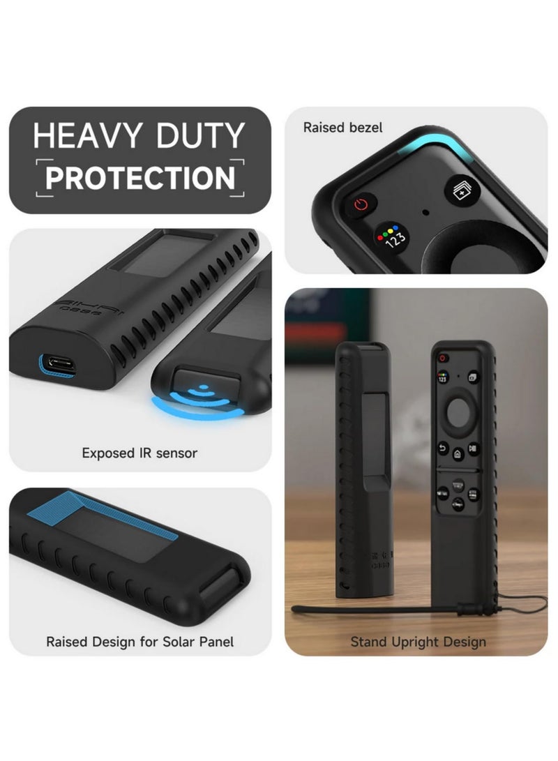 1PCS Silicone Case for Samsung SolarCell 2023 Smart TV Remote (TM2360E BN59-01432A / TM2361E BN59-01439A) - Anti-Lost Protective Cover with Lanyard, Shockproof & Durable - Image 5
