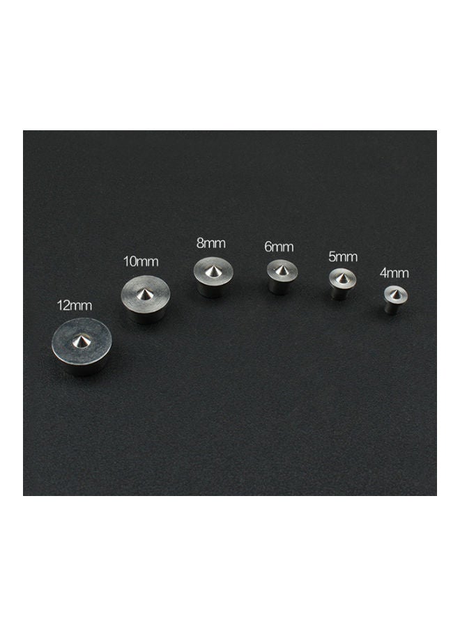 NIBEMINENT 6-Piece Round Locators Silver - Image 5