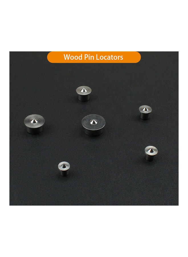 NIBEMINENT 6-Piece Round Locators Silver - Image 2