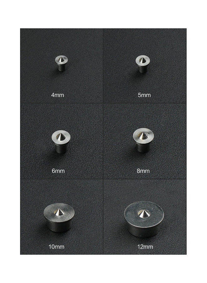 NIBEMINENT 6-Piece Round Locators Silver - Image 4