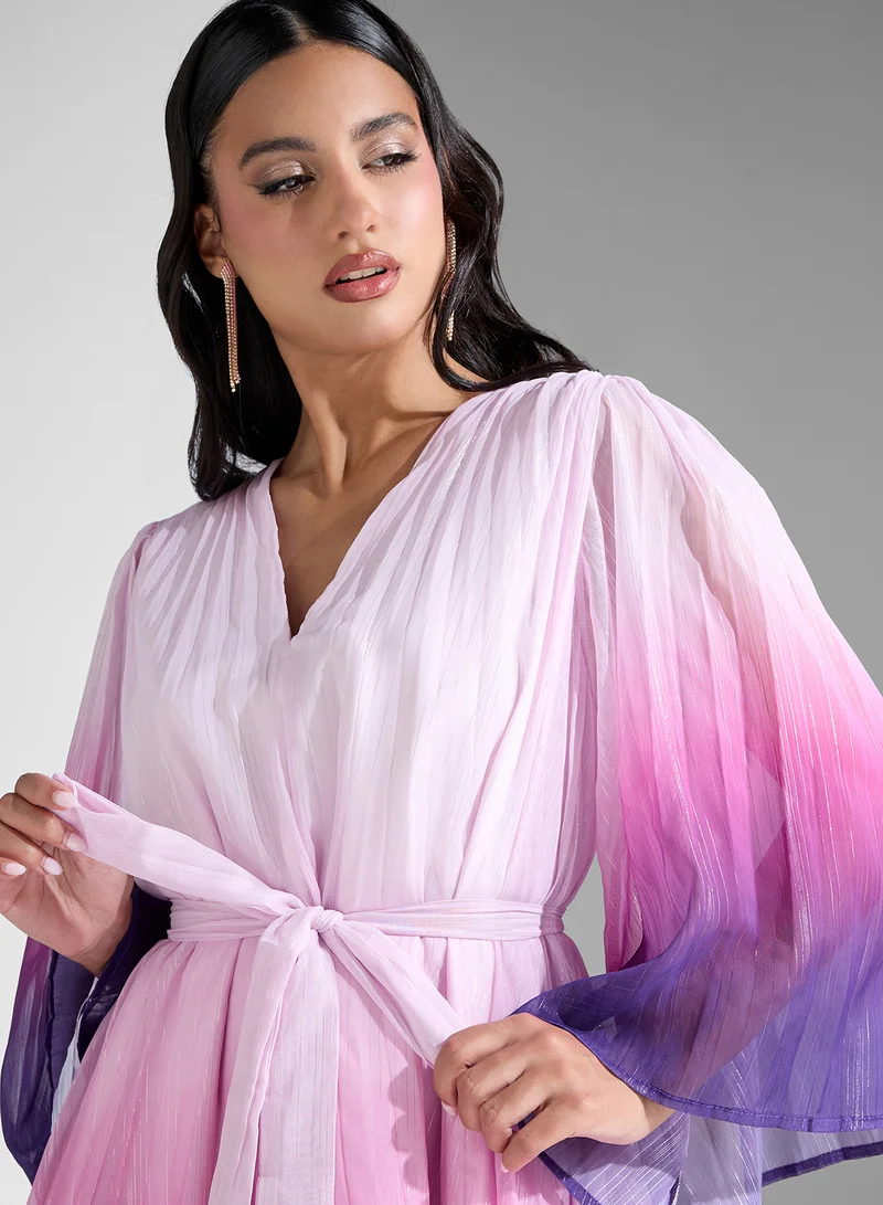 Khizana Ombre Pleated Dress