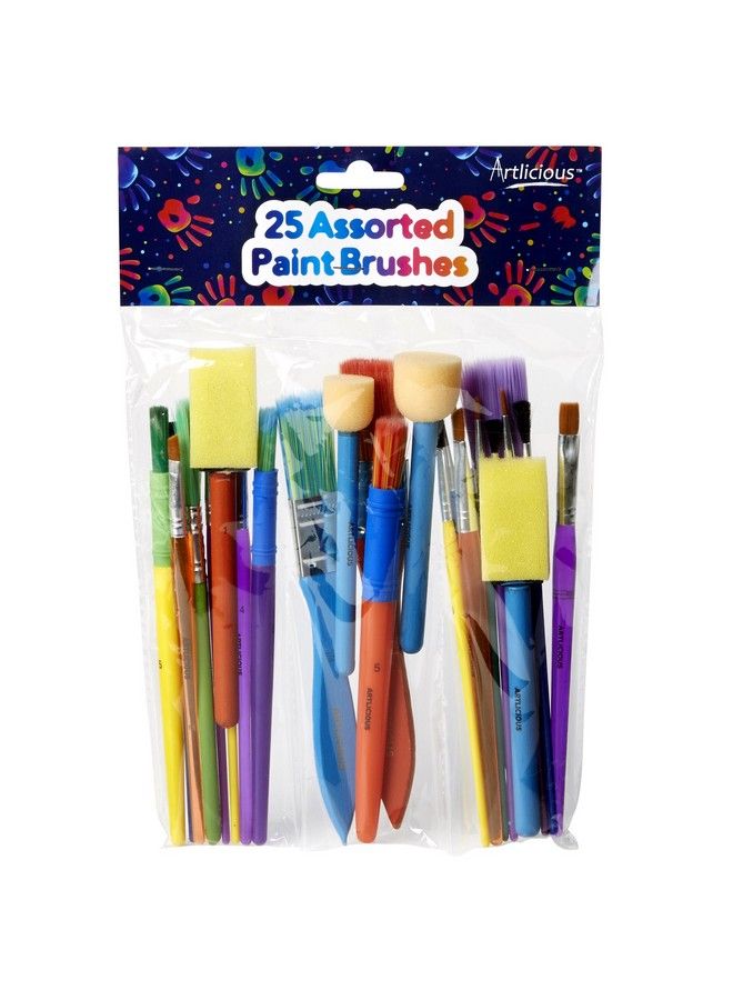 Artlicious Paint Brushes Acrylic Paint Set And Detail Paint Brushes For Kids Use With Craft Watercolor Oil Gouache Paints Face Art Washable Paints Miniature Detailing And Rock Painting - Image 3