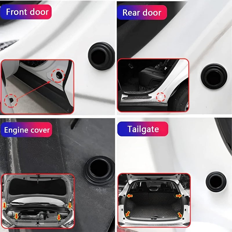 ARKZO Car Shock Absorber Door Protector Rubber Pads Guard Accessories Car Gadgets for Enhanced Door Protection Compass, Wrangler, Meridian, S90, XC60, XC40, Hector, Astor, Gloster - Image 4