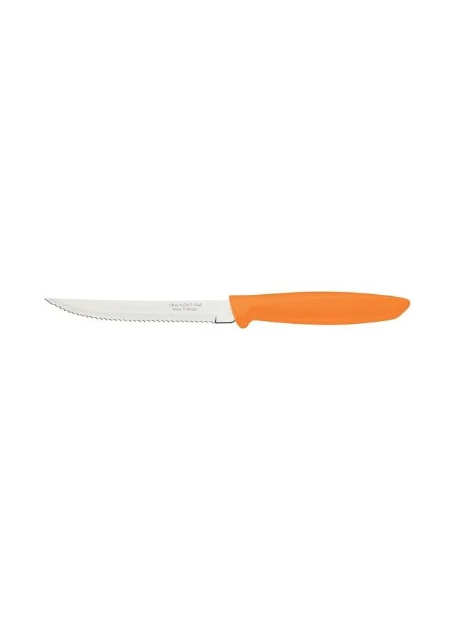 TRAMONTINA Tramontina Plenus 5 Inches Steak and Fruit Knife with Stainless Steel Blade and Orange Polypropylene Handle