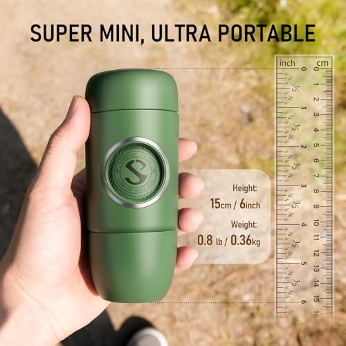 STARESSO TRAVEL NS Portable Espresso Maker, Ultra-Light Manual Coffee Machine, Compatible with Nespresso Original Pods, Perfect for Travel Camping Hiking - Image 2