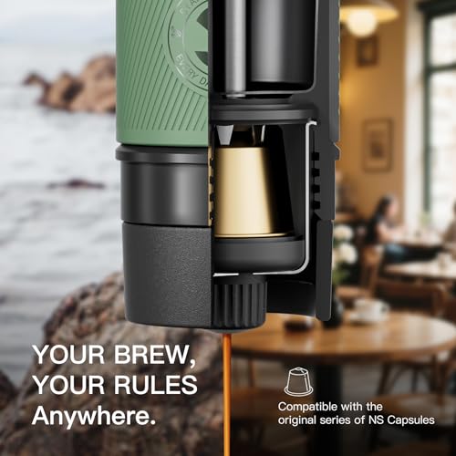 STARESSO TRAVEL NS Portable Espresso Maker, Ultra-Light Manual Coffee Machine, Compatible with Nespresso Original Pods, Perfect for Travel Camping Hiking - Image 4