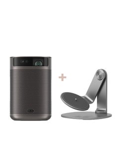 XGIMI Mogo 2 Pro + Multi-Angle Stand Bundle | Full HD Portable Projector, 400 ISO Lumens, Up to 200" Screen Size, 2x 8W Dolby Audio, Androidtv, PowerBank Supported, for Home/Office/Camping - Space Grey  - Image 2