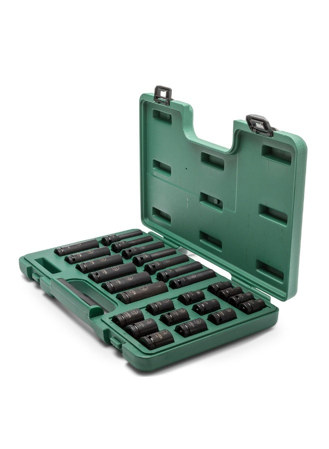 Sata SATA ST34399T 26-Piece 1/2" Drive 6 Point Metric Standard & Deep Thin Wall Impact Socket Set - Image 3