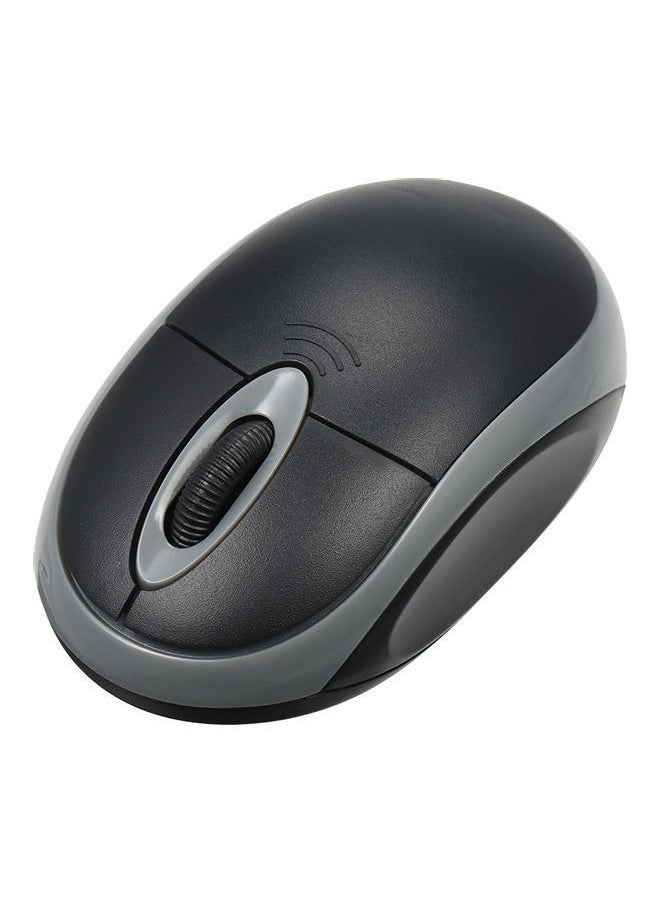 NIBEMINENT 2.4G Mini Wireless Optical Portable Mouse Black/Grey  - Image 1