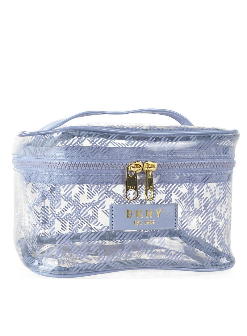 دكني حقيبة مستحضرات التجميل لوسيد دريم ترين من دي كيه إن واي، حقيبة مكياج للسفر صغيرة، حقيبة تخزين صغيرة خفيفة الوزن لمستحضرات التجميل، حقيبة مكياج صغيرة، حقيبة أدوات الزينة للسفر - Image 1