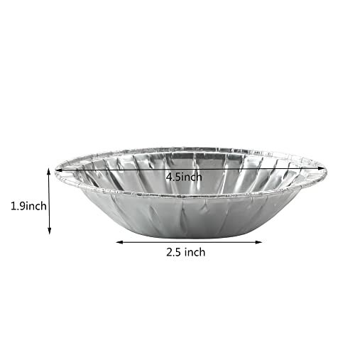 Waytiffer 50 Pack - Pie Pans 4 inch,Mini Pie Tins HEAVY-DUTY Disposable Aluminum Foil Tart/pie Pans for Baking Easily Stack & Store, Freeze & Reheat - Image 2