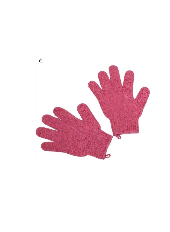 Body scrub gloves to remove dead skin and soften the skin, 2 pieces, random color - Image 1