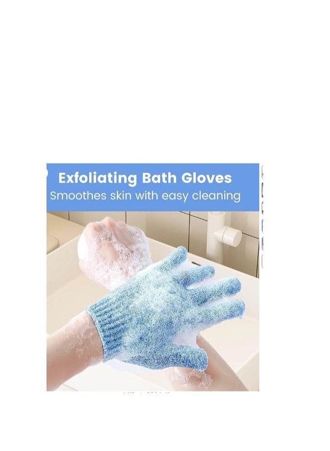 Body scrub gloves to remove dead skin and soften the skin, 2 pieces, random color - Image 3