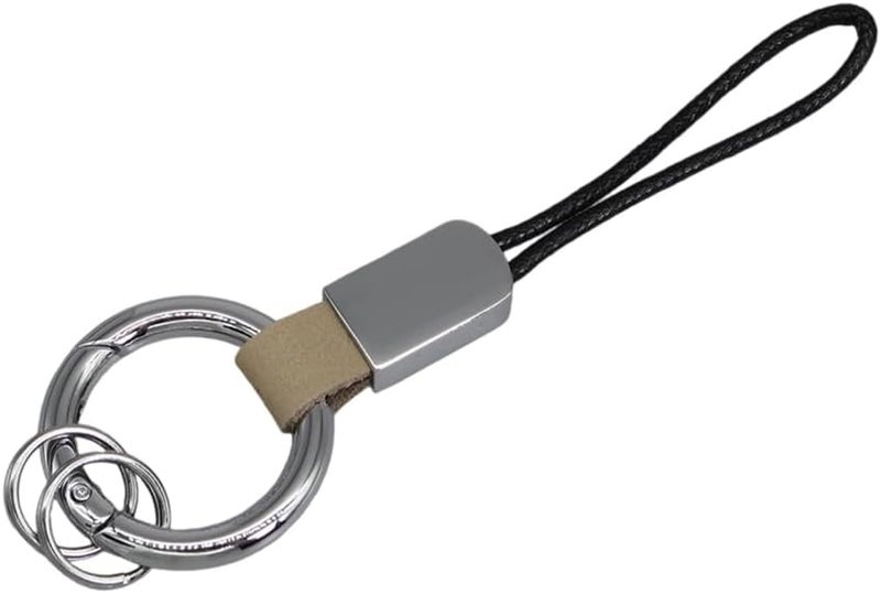 Simulated Leather Keychain With And Adjustable Wrist Strap Trendy Holder For Car Keys Organization - Image 1