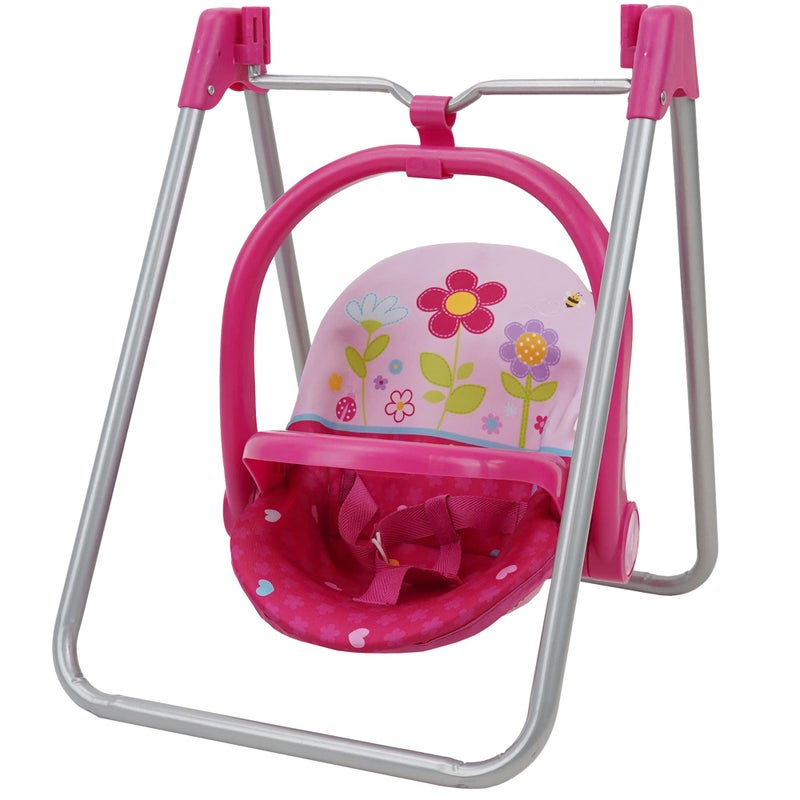 509 Crew Garden Doll 3in1 Feed n Swing Combo Play Set  Kids Pretend Play Converts to Highchair Swing  Carrier Ages 3 - Image 2