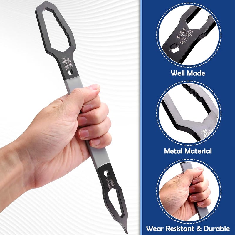 GLUN GLUN Double End Plum Combination Wrench Metal MultiFunction Universal Special Shaped Wrench Pack of 1  - Image 3