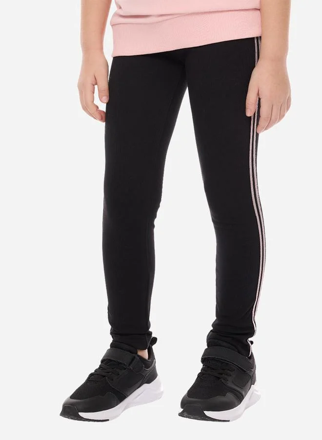 victor and jane Slogan Print Round Neck Sweatshirt & Leggings Set by Styli